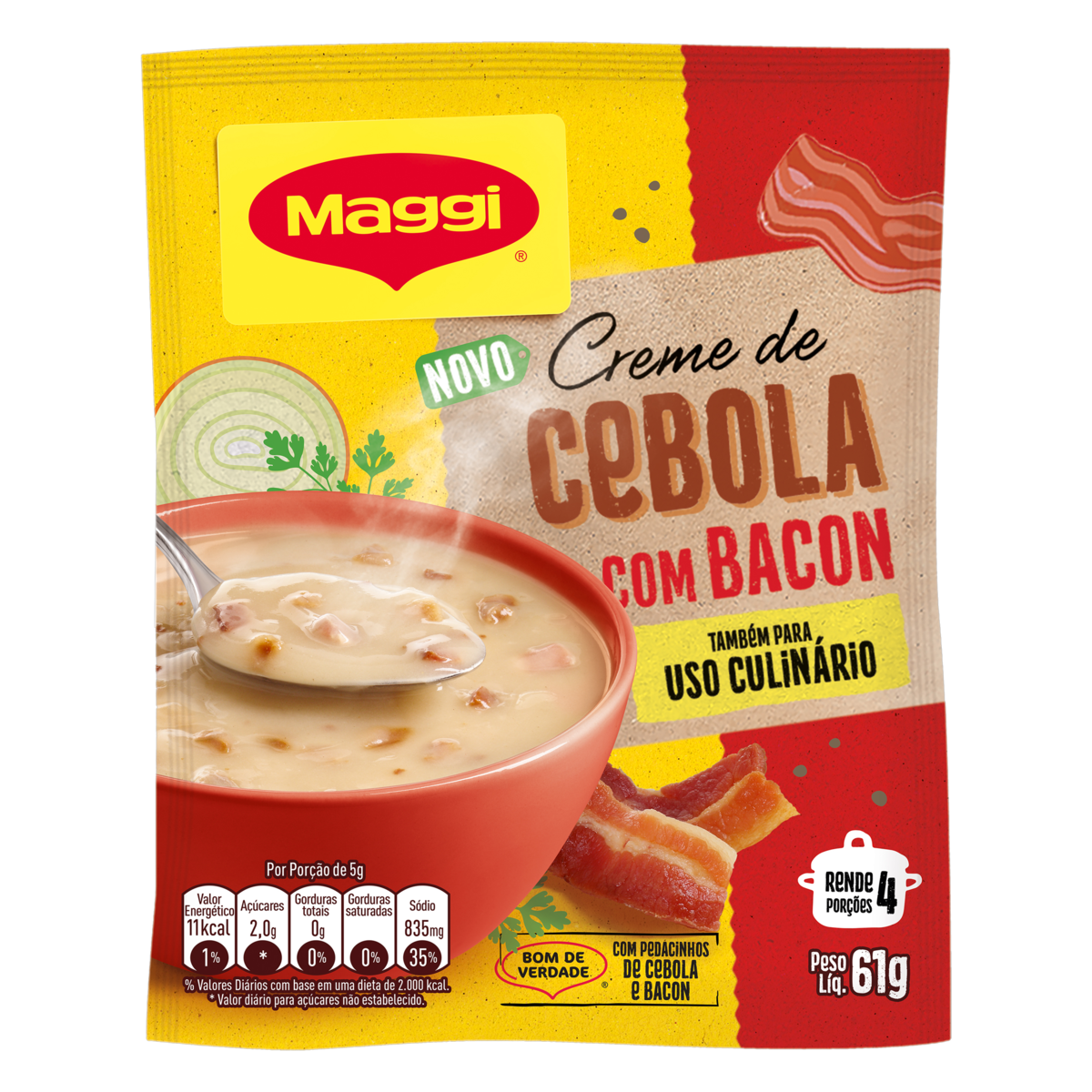 imagem de CREME DE CEBOLA MAGGGI BACON 61G