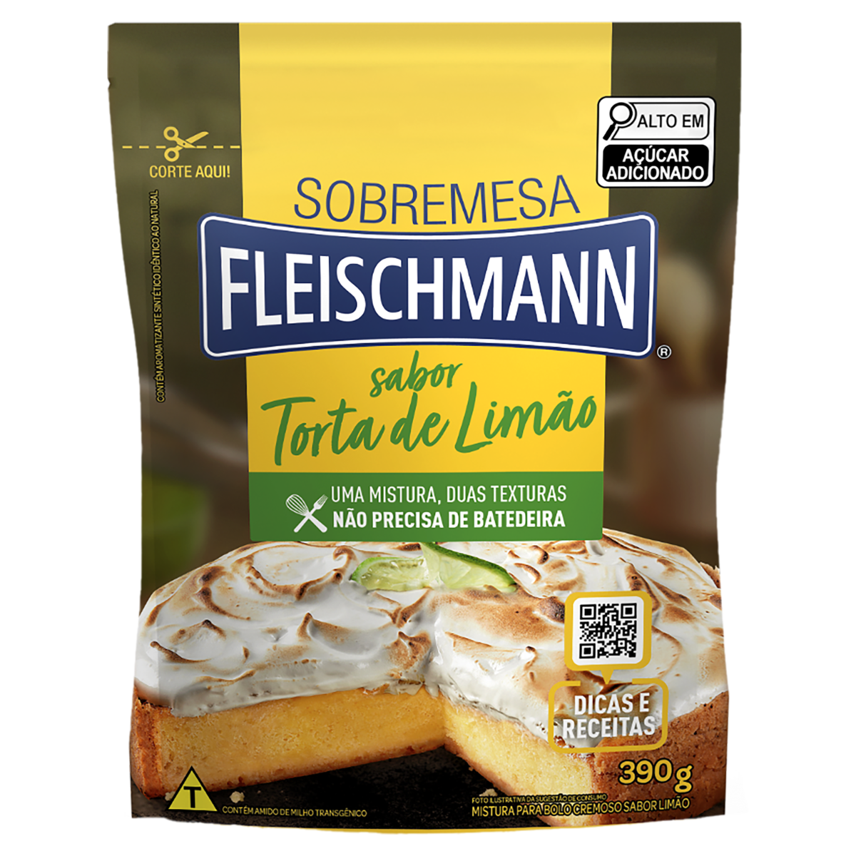 imagem de MISTURA FLEISCHMANN 390G BOLO TORTA LIMÃO