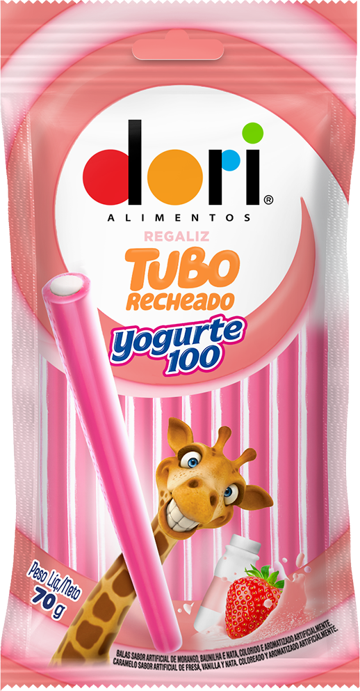 imagem de BALA DORI REGALIZ TUBO YOGURTE 100 70G
