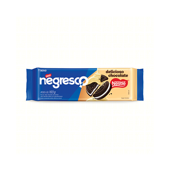 imagem de BICOITO RECHEADO NESTLÉ NEGRESCO 103G BAUNILHA CHOC BRANCO