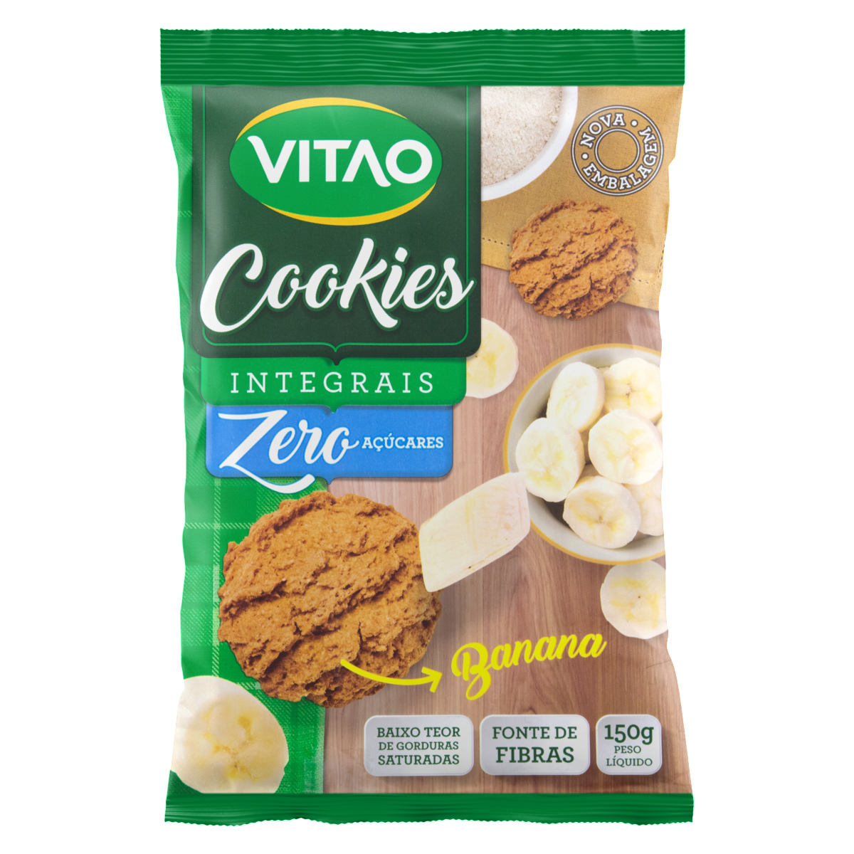 imagem de COOKIES VITAO 150GR ZERO BANANA