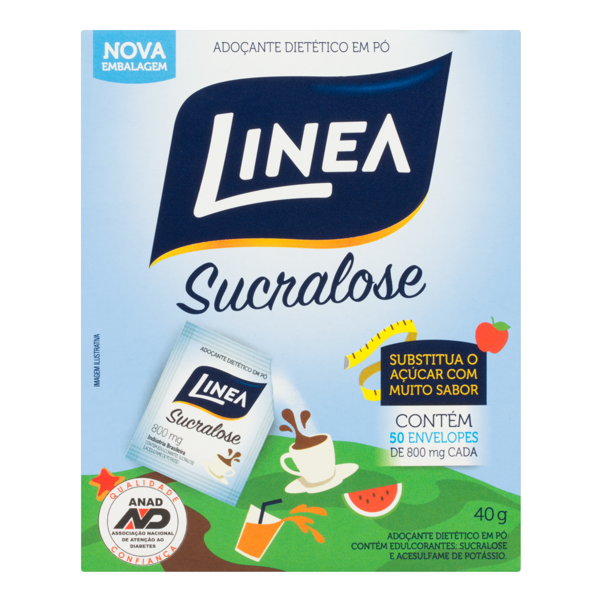 imagem de ADOÇANTE LINEA 40G SUCRALOSE