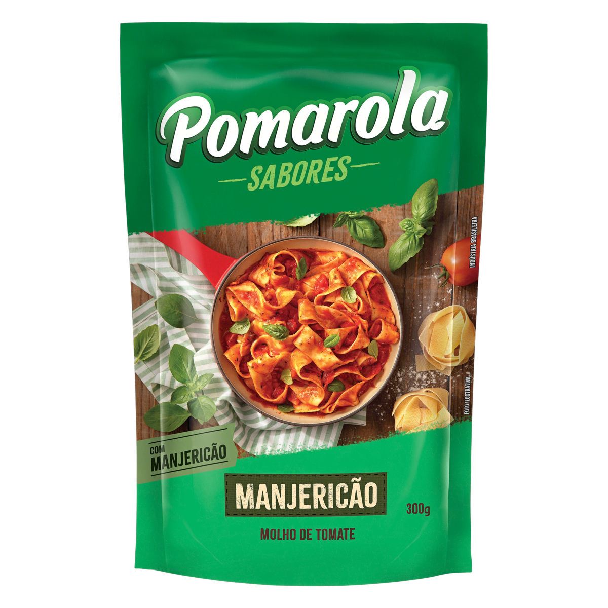 imagem de POMAROLA 300G CASEIRO MANJERICÃO