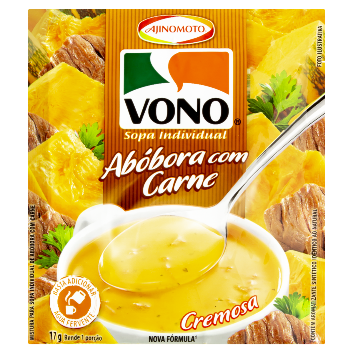 imagem de SOPA VONO ABÓBORA CARNE PACOTE 17G