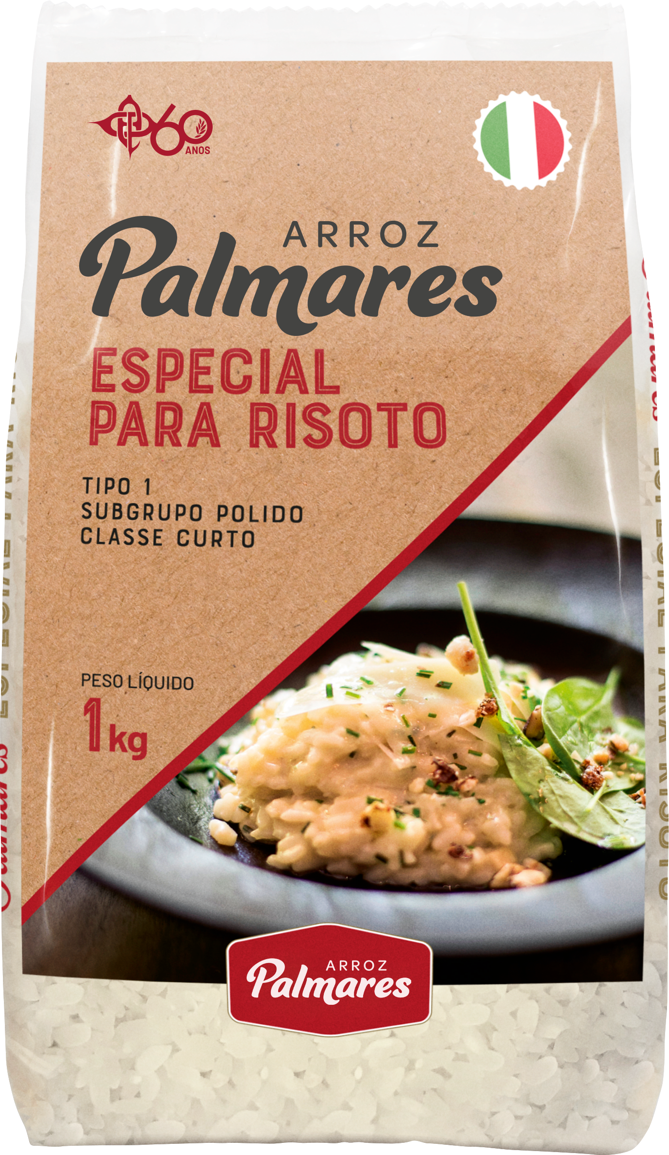 imagem de ARROZ PALMARES ESPECIAL P RISOTO 1KG TPO 1