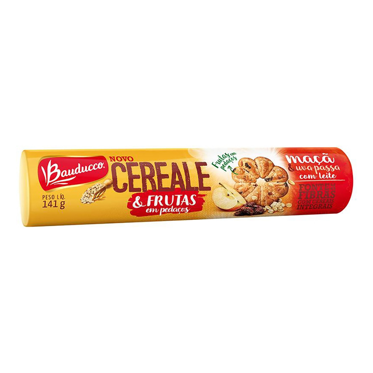 Biscoito Bauducco Cereale Coco e Uva Passa 141g, Supermercado Soares