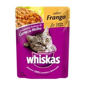 imagem de RAÇÃO WHISKAS 85G FRANGO SACHÊ