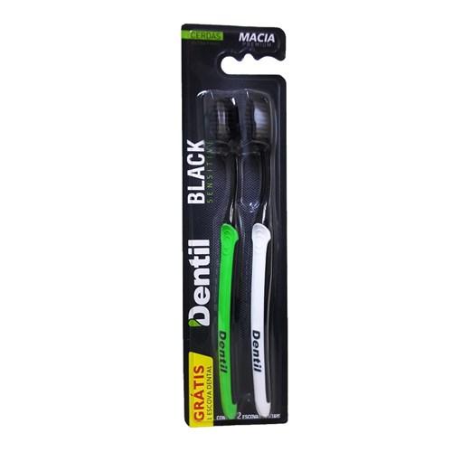 imagem de ESCOVA DENTAL DENTIL BLACK SENSITIVE MACIA LV2PG1