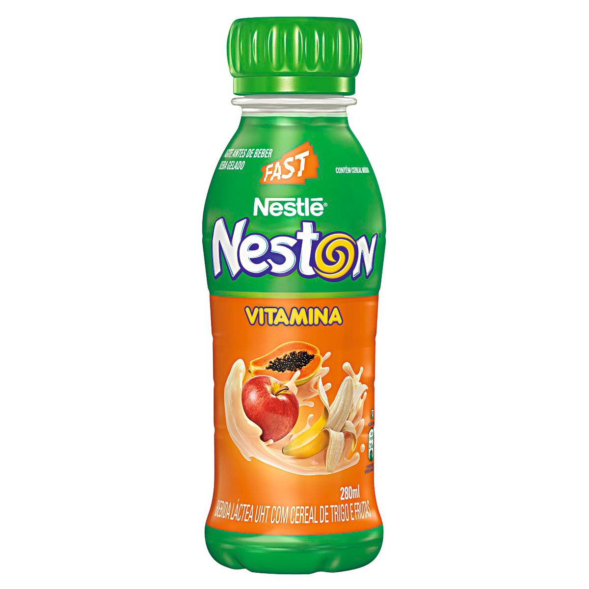 imagem de BEBIDA LÁCTEA NESTON 280ML VITAMINA FRUTAS GARRAFA