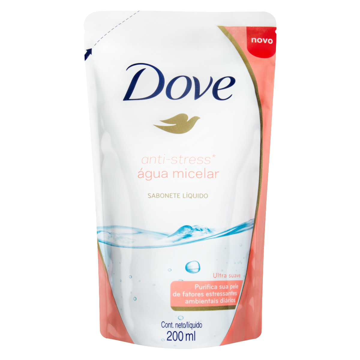 imagem de SABONETE LÍQUIDO DOVE 200ML ÁGUA MICELAR REFIL