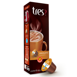 imagem de CÁPSULA 3 CORAÇÕES CHOCOLATE CARAMELO 105G