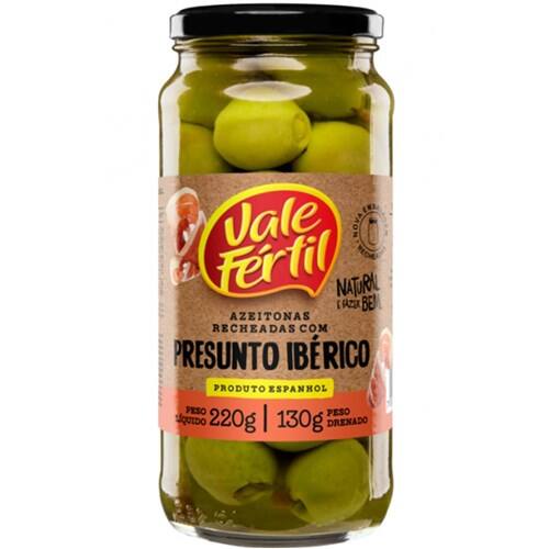 imagem de AZEITONA VALE FÉRTIL 130G VERDE RECH PRES IBER VIDRO