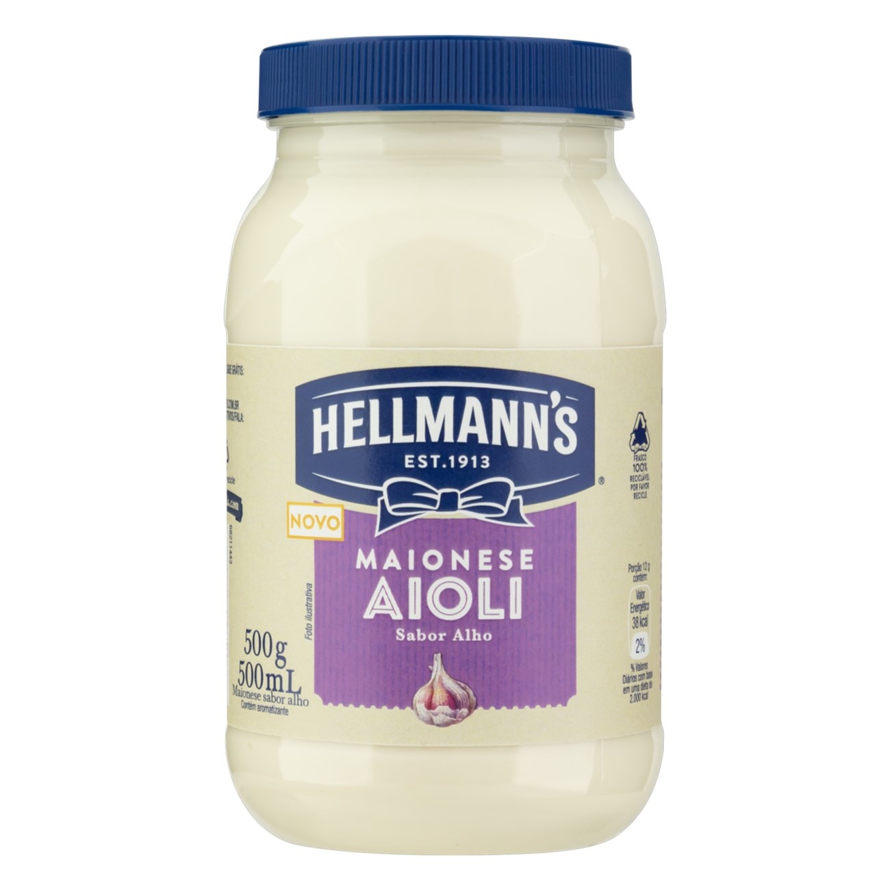 imagem de MAIONESE HELLMANNS 500G AIOLLI  ALHO