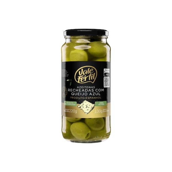imagem de AZEITONA VALE FÉRTIL 130G VERDE RECH QUEIJO AZ VIDRO