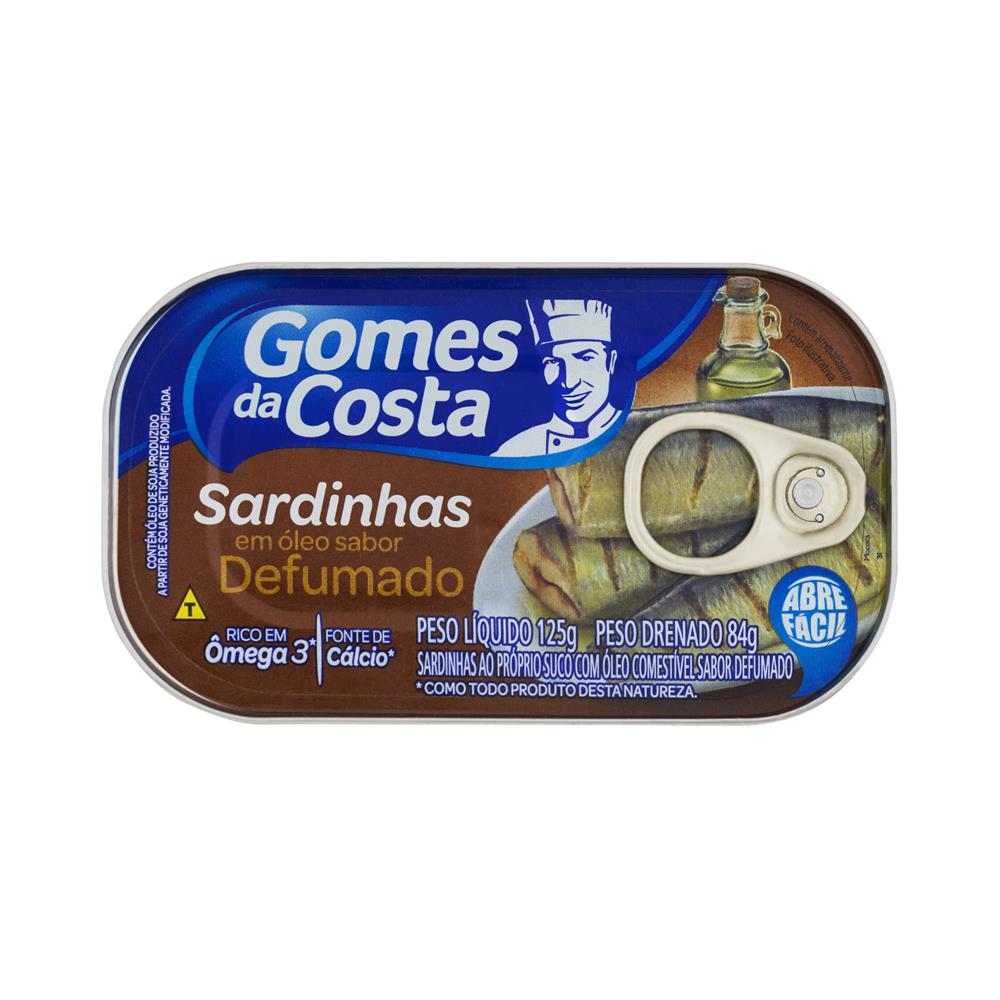 imagem de SARDINHA GOMES COSTA 125G DEFUMADA