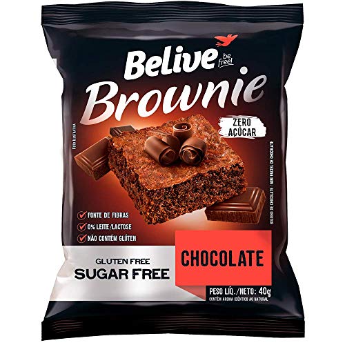 imagem de BROWNIE BELIVE ZERO 40G CHOCOLATE