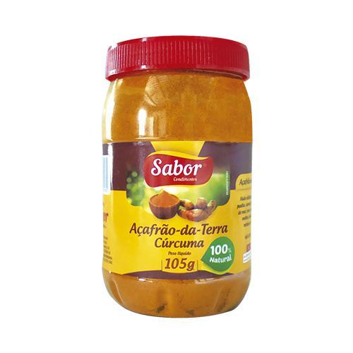 imagem de AÇAFRÃO DA TERRA SABOR (CURCUMA) PURO POTE 105G