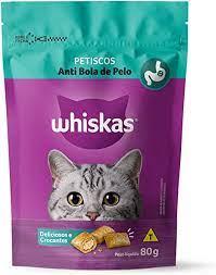 imagem de WHISKAS TEMPTATIONS 80G ANT BOLA PELO