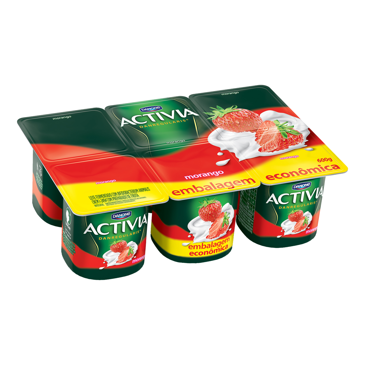 imagem de LEITE FERMENTADO ACTIVIA 510G EMB ECONOM MORANGO