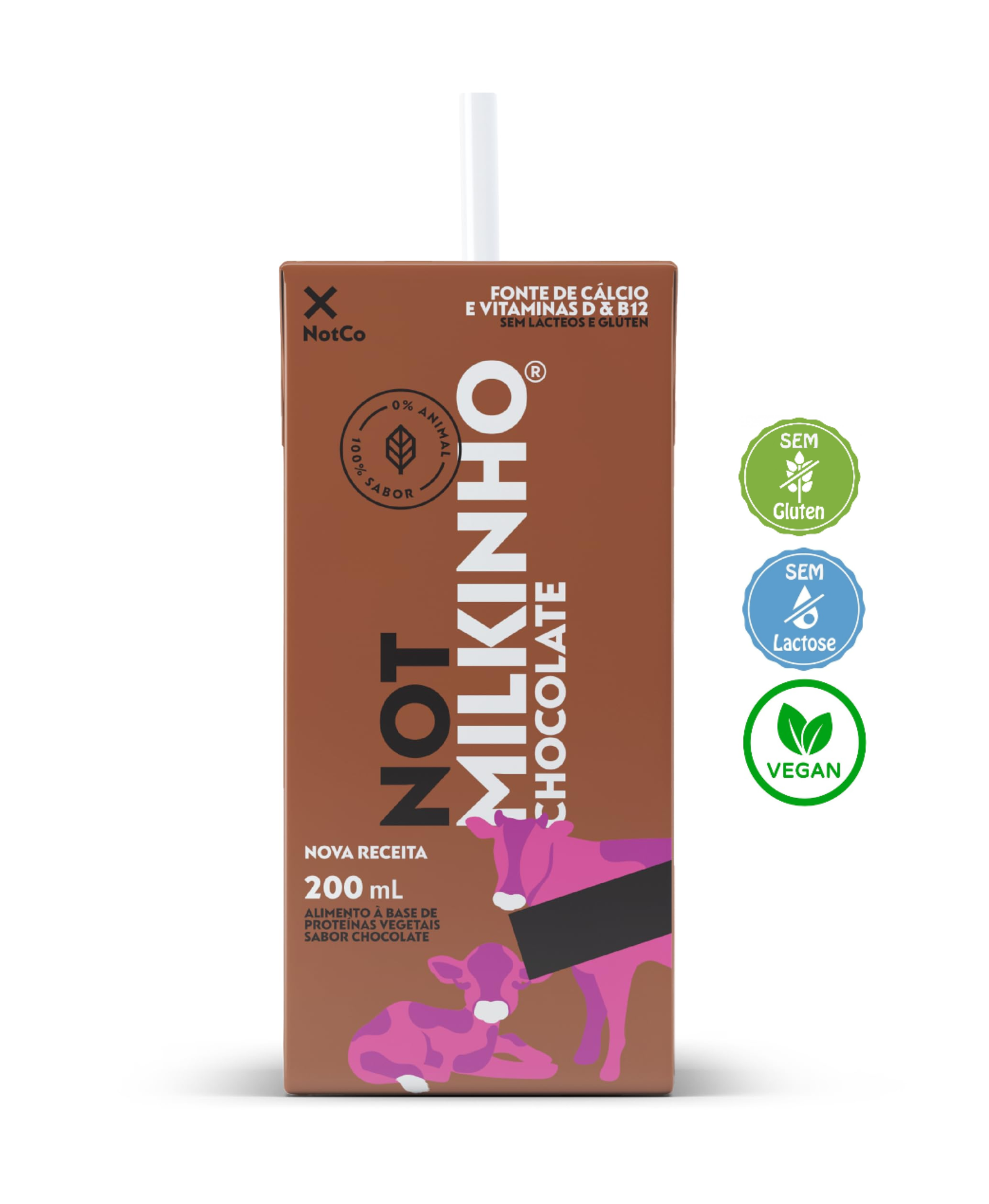 imagem de BEBIDA VEGETAL NOTMILKINHO 200ML CHOCOLATE