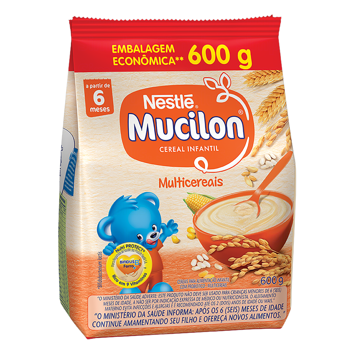 imagem de CEREAL INFANTIL MUCILON 600G MULTICEREAIS