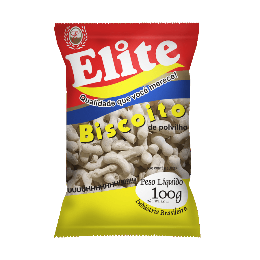 imagem de BISCOITO POLVILHO ELITE QUEIJO PACOTE 100G