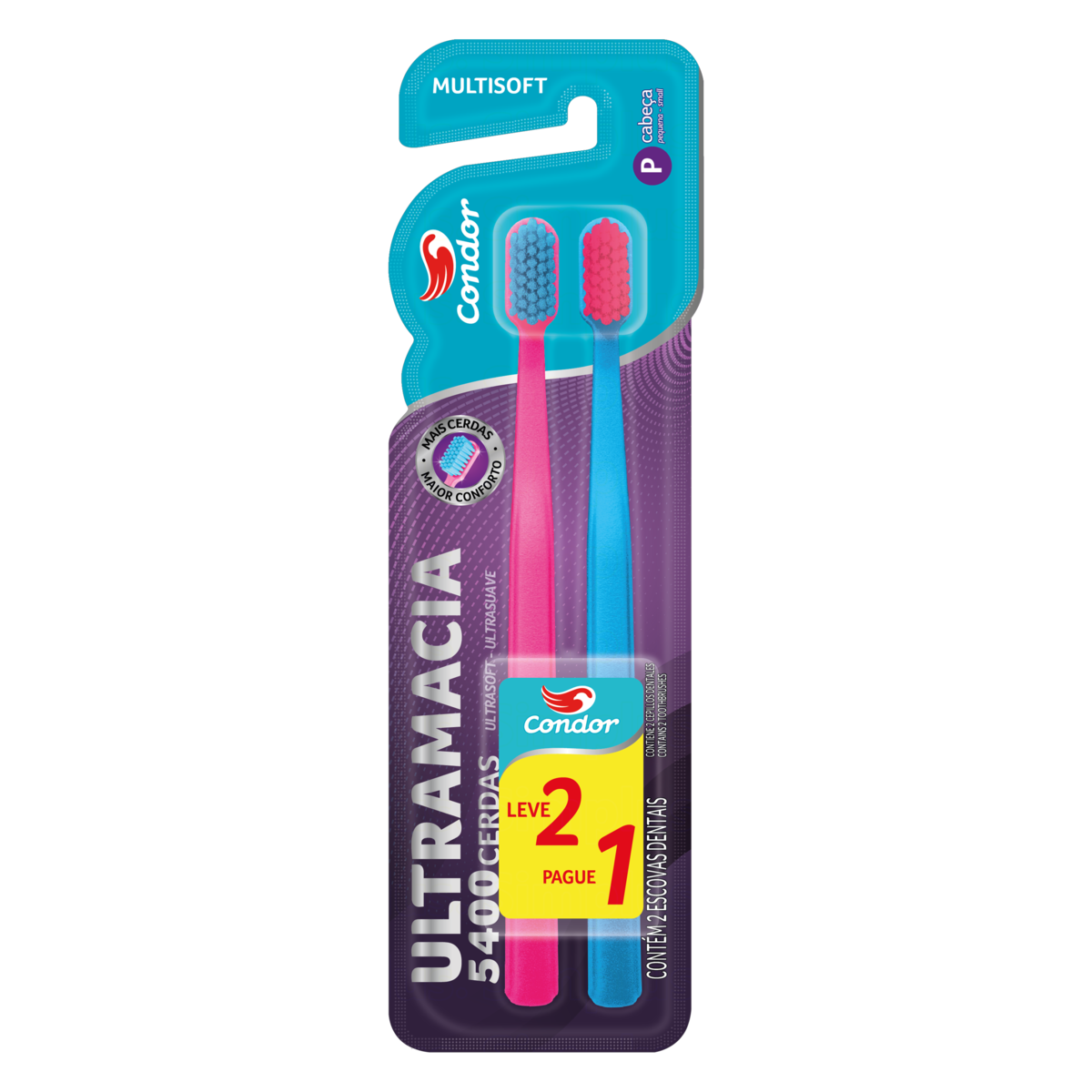 imagem de ESCOVA DENTAL CONDOR MULTISOFT L2P1 8190-5
