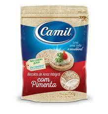 imagem de BISCOITO DE ARROZ INTEGRAL CAMIL 150G SAB PIMENTA