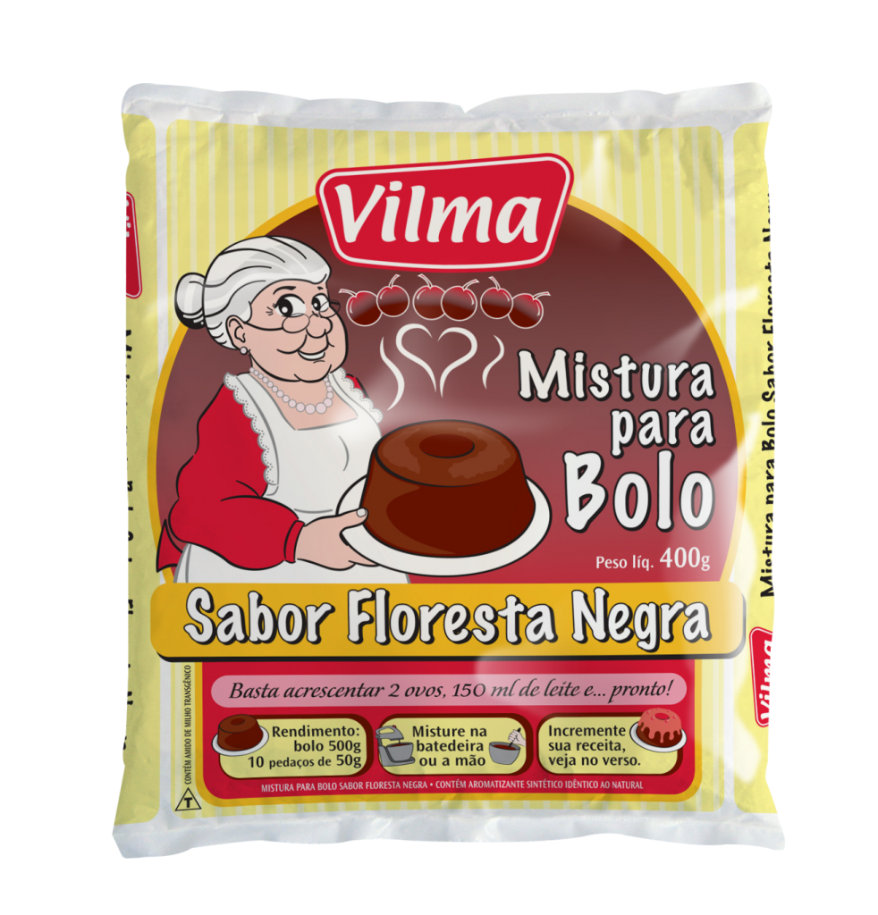 imagem de MISTURA BOLO VILMA 400G FLORESTA NEGRA