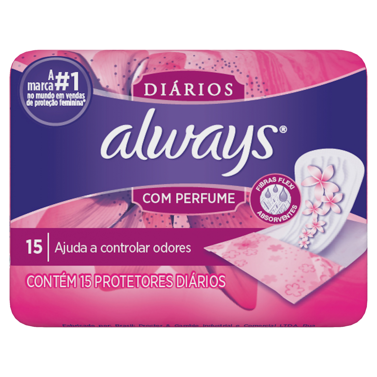 imagem de ABSORVENTE ALWAYS SEM PERFUME SEM ABAS PACOTE 15UN 3