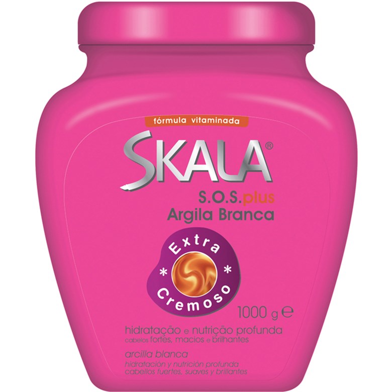 imagem de CREME SKALA TRATAMENTO MÁSCARA ARGILA BRANCA 1KG