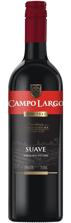 imagem de VINHO TINTO NACIONAL CAMPO LARGO SUAVE 750ML