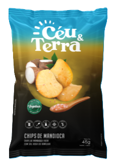 imagem de MANDIOCA CHIPS CÉU E TERRA 45G SAL ROSA HIMALAIA