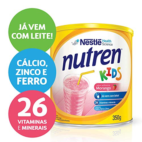 imagem de SUPLEMENTO NUTREN NESTLÉ KIDS MORANGO LATA 350G