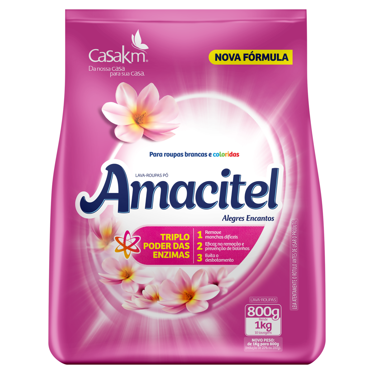 imagem de DETERGENTE PÓ AMACITEL 800G ALEGRES ENCANTOS