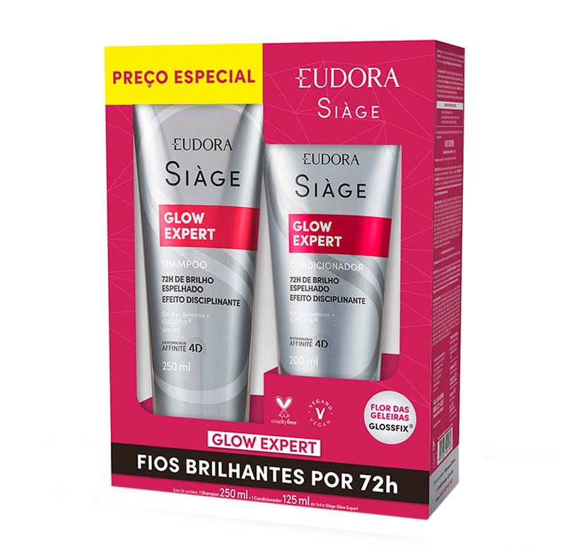 imagem de KIT SIAGE SHAMPOO CONDICIONADOR GLOW EXP