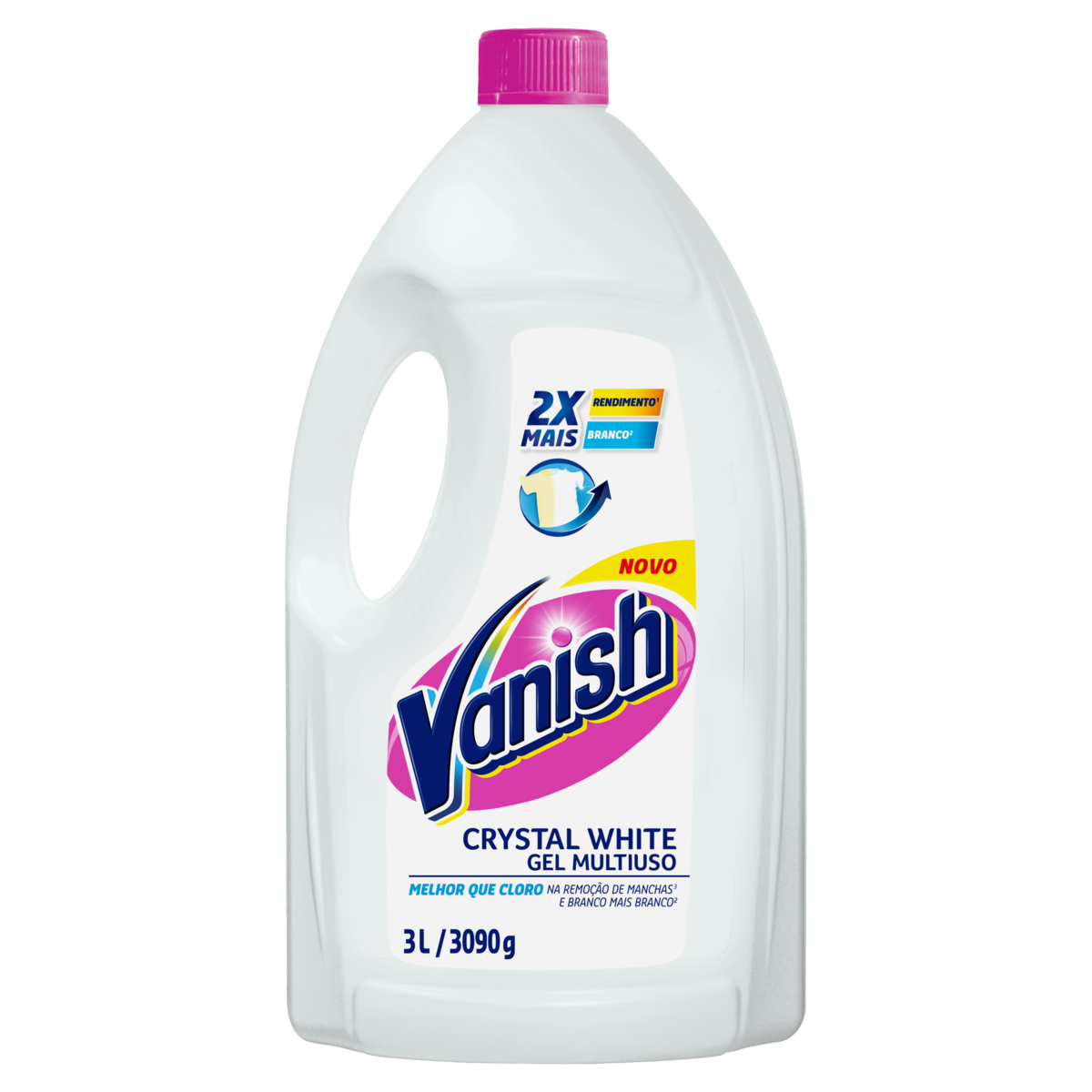 imagem de ALVEJANTE VANISH VIDRO MULTIUSO GEL WHITE 3LITROS