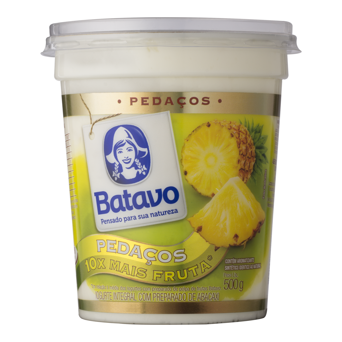 imagem de IOGURTE BATAVO 450G PEDAÇOS FRUT ABACAXI