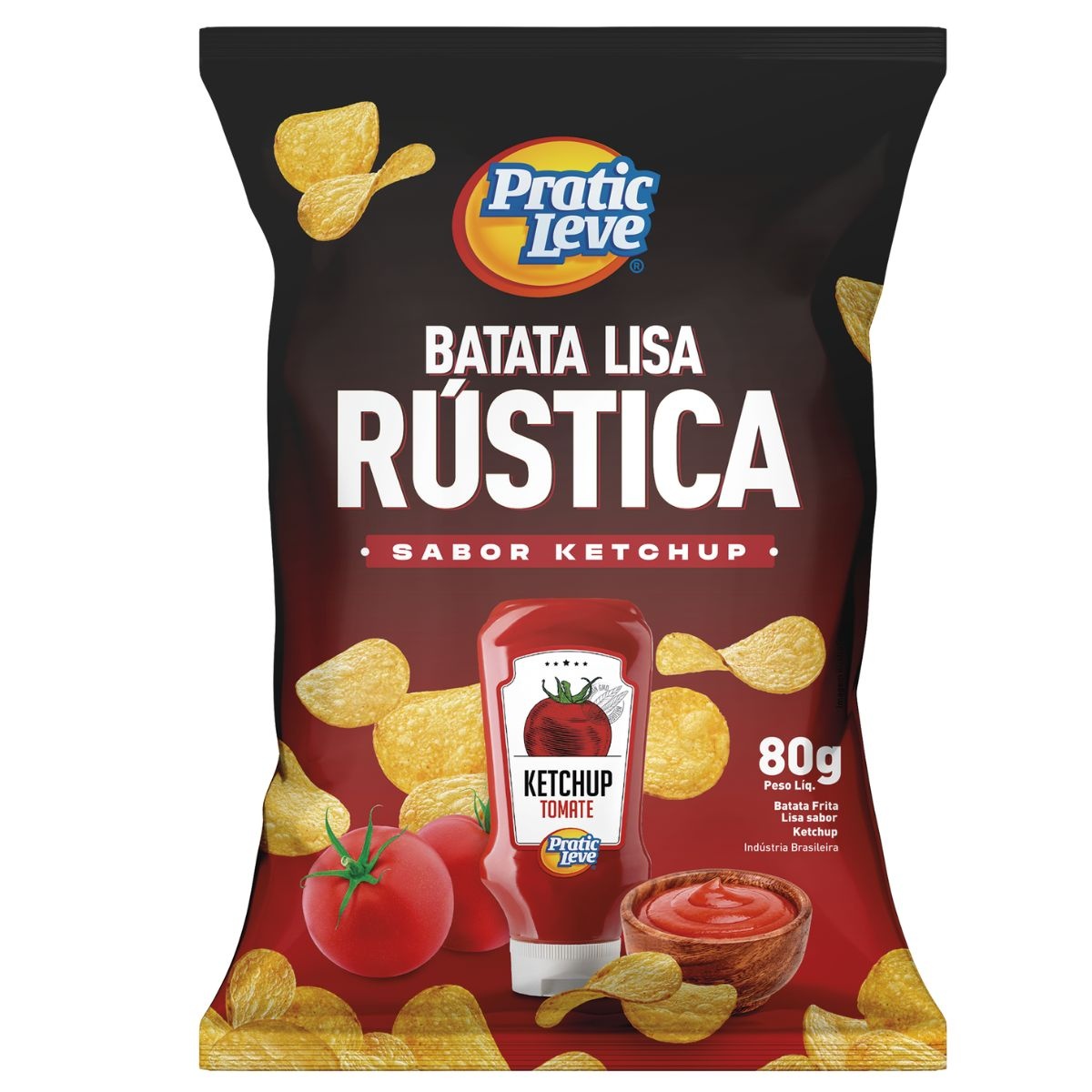 imagem de BATATA P. LEVE RUSTICA KETCHUP 80G