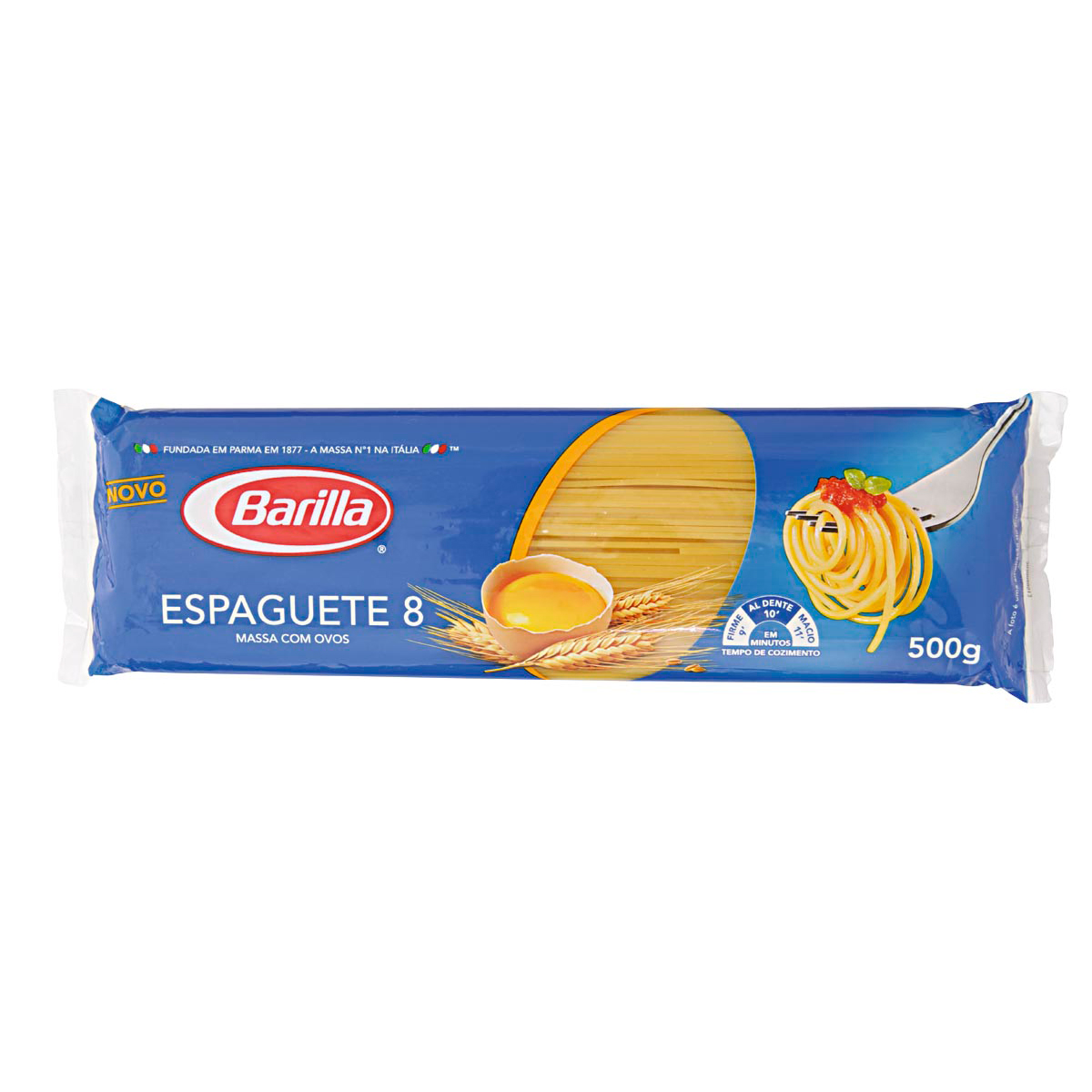 imagem de MACARRÃO BARILLA COM OVOS 500G ESPAGUETE N8
