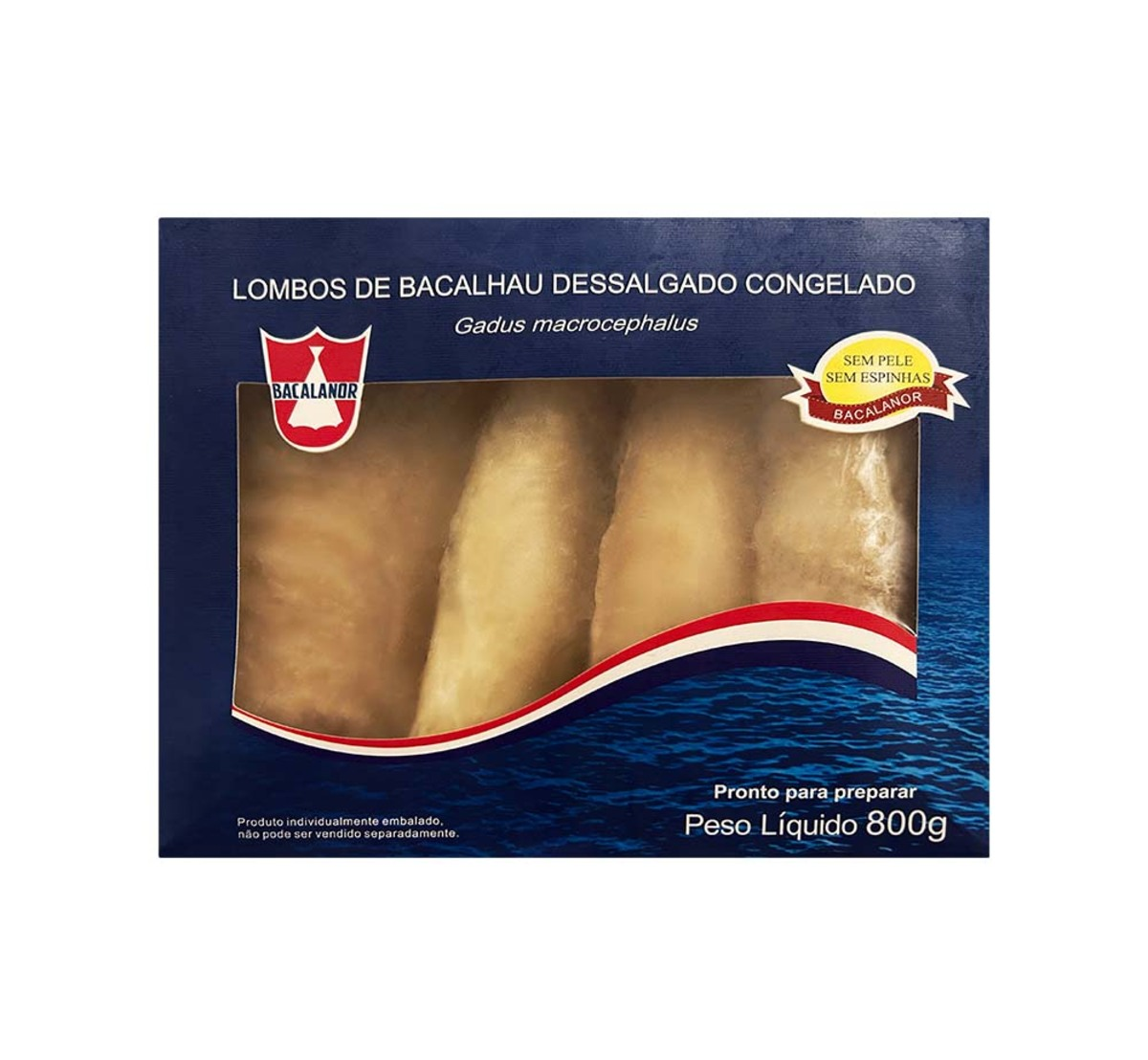 imagem de LOMBO BACALHAU BACALANOR DES 800G