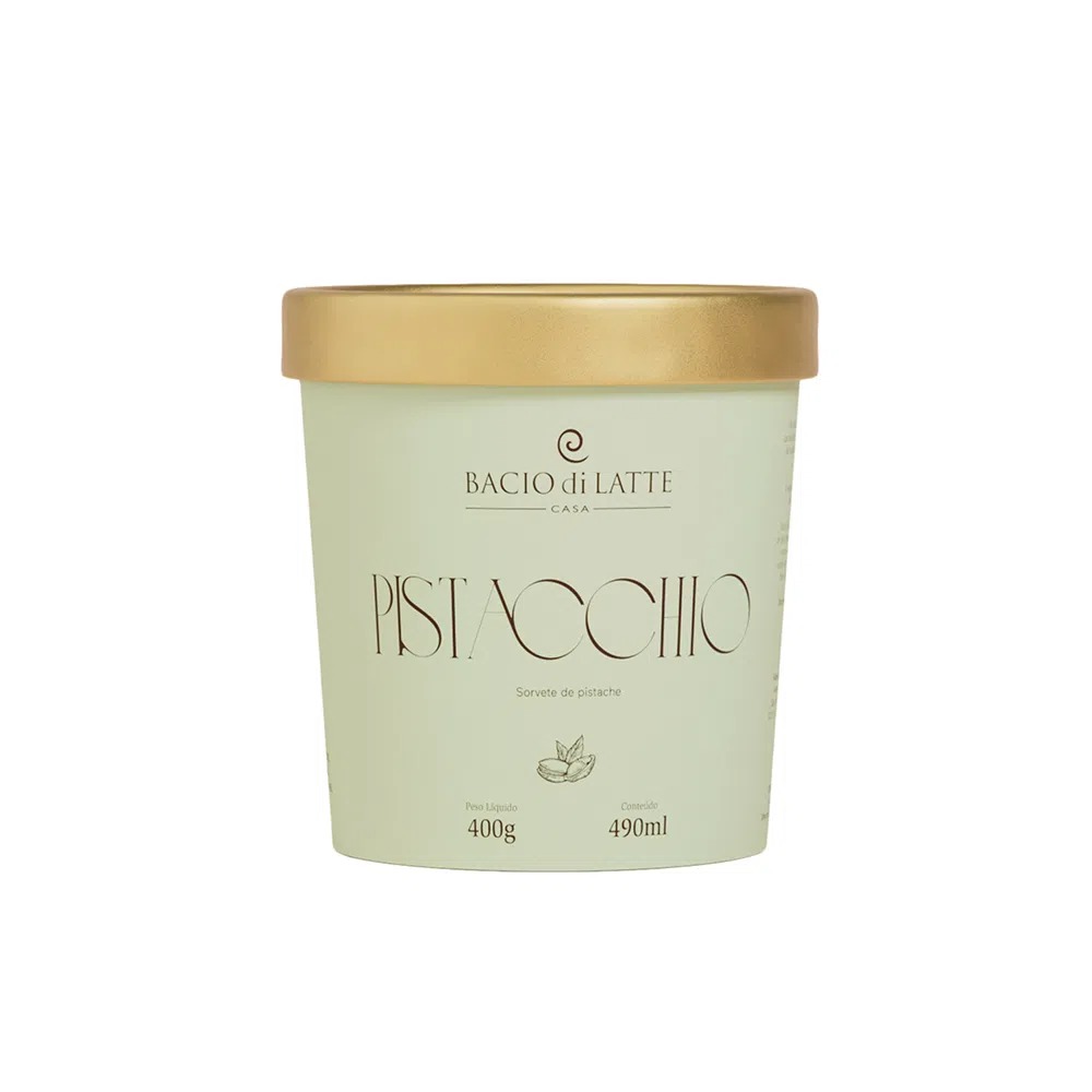 imagem de SORVETE BACIO DI LATTE 490ML PISTACHE PT 5527