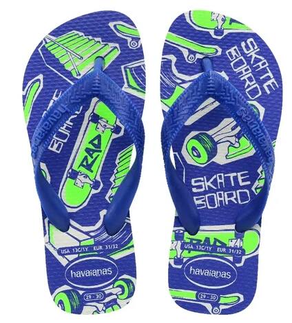 imagem de SANDÁLIA HAVAIANAS K ATHLETIC 29 30 BC/AZUL
