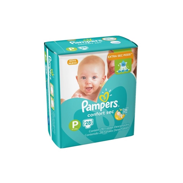 imagem de FRALDA DESCARTÁVEL PAMPERS TOT CONF P 28UN