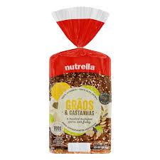 imagem de PÃO NUTRELLA GRÃOS E CASTANHA 450G