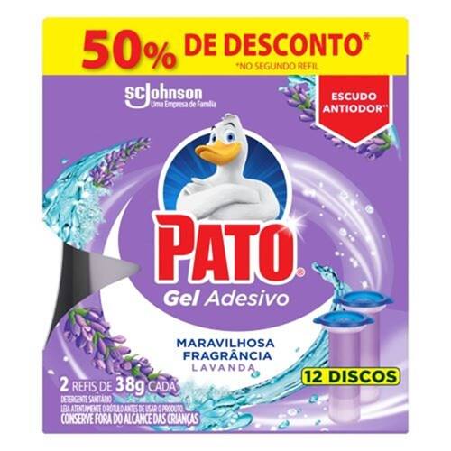 imagem de PATO GEL ADESIVO LAVANDA RF 12 DISCOS