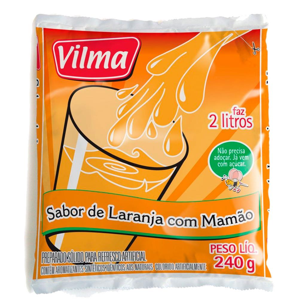 imagem de REFRESCO VILMA LARANJA PACOTE 240G