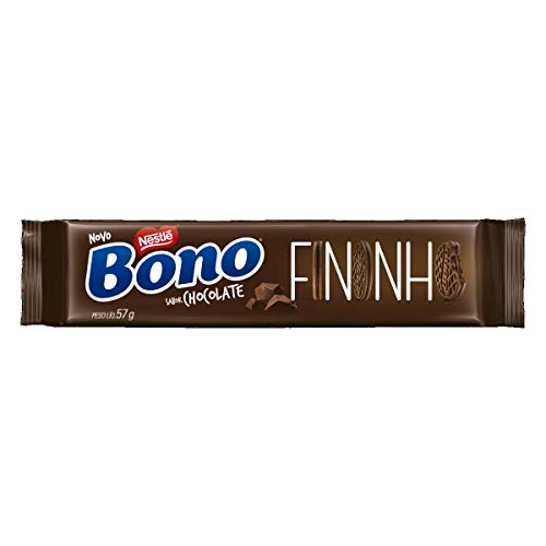 imagem de BISCOITO RECHEADO BONO FININHO 75G CHOCOLATE