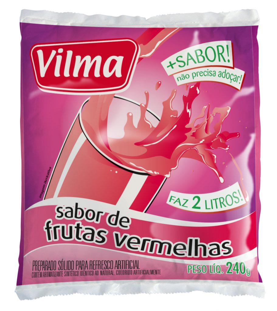 imagem de REFRESCO VILMA FRUTAS VERMELHAS PACOTE 240G