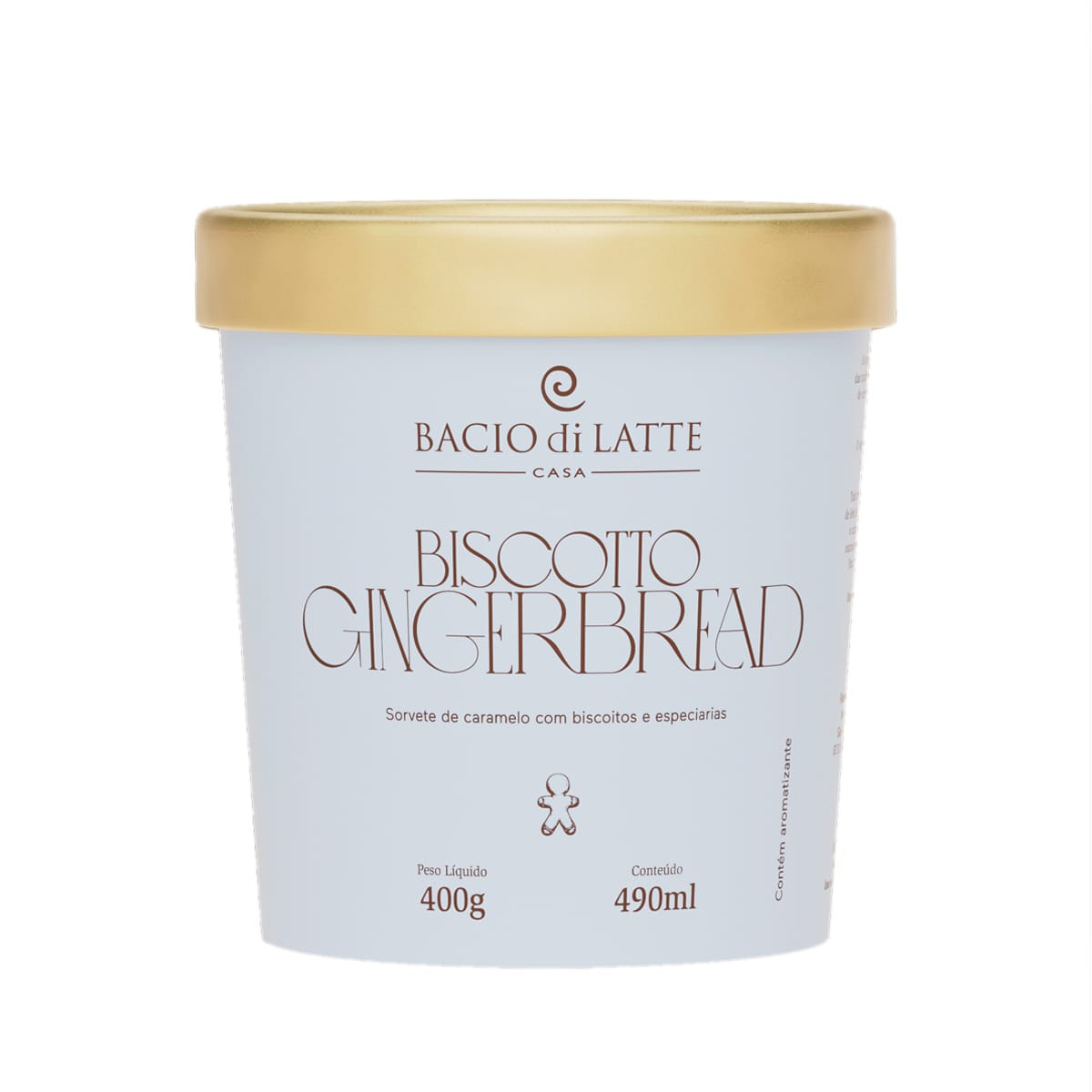 imagem de SORVETE BACIO DI LATTE 490ML BISCOITO GINGERBREAD 5523